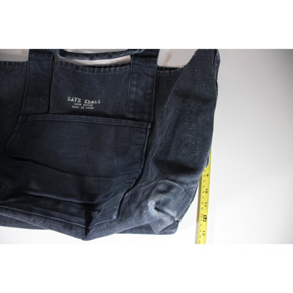 Save Khaki United S.K.U. Utility Heavy Distressed Canvas Tote Bag NEW N1252 - Picture 7 of 10